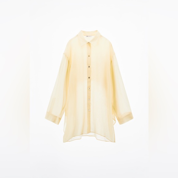 ZARA Sheer Shirt - Picture 2 of 8
